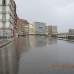 Via Partenope e Piazza Vittoria deserte e desolate