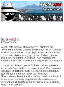 L'articolo del giornalista Carlo Tarallo