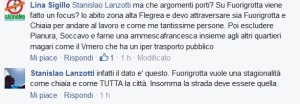 L'intervento del consigliere Lanzotti circa il sondaggio sul lungomare, in risposta ad un'osservazione