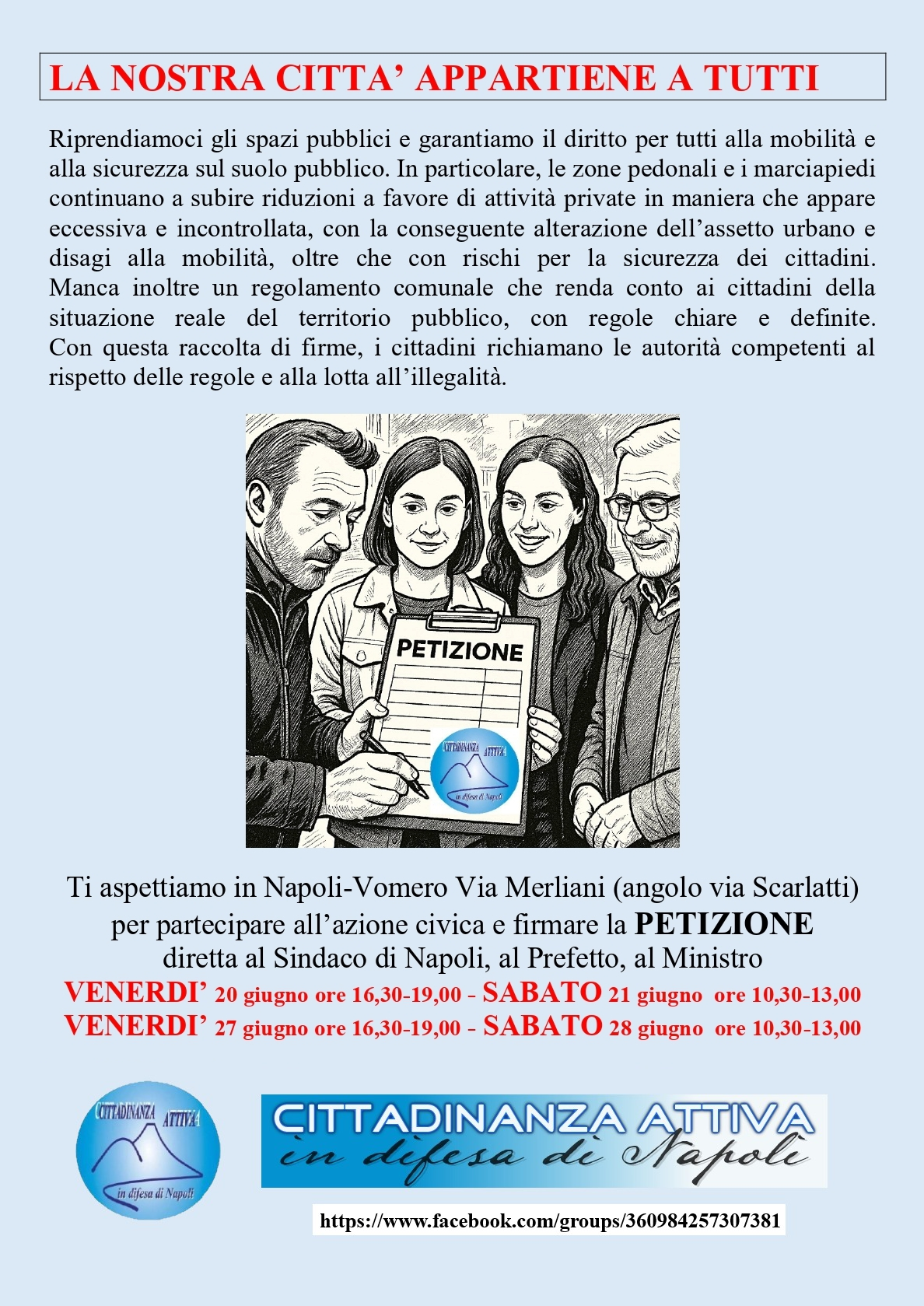 Volantino Petizione Spazi Pubblici 2